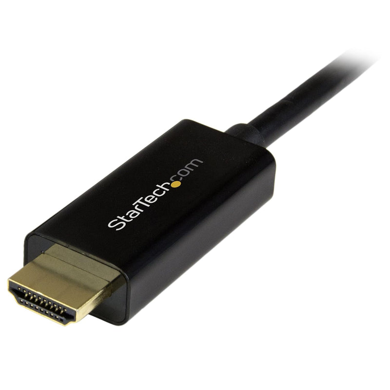 Startech.Com 6Ft (2M) Displayport to HDMI Cable - 4K 30Hz - Displayport to HDMI Adapter Cable - DP 1.2 to HDMI Monitor Cable Converter - Latching DP Connector - Passive DP to HDMI Cord (DP2HDMM2MB)