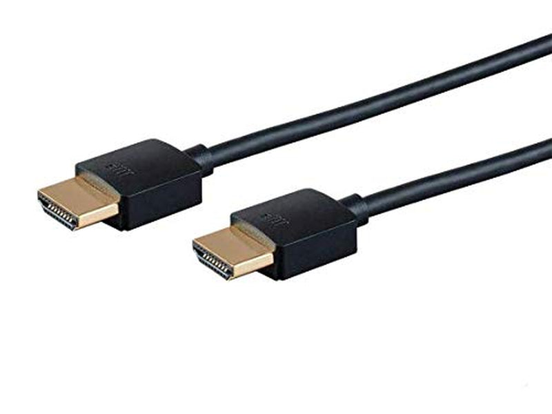 HDMI Cable - 6 Feet - Black| Certified Premium High Speed 4K@60Hz HDR 18Gbps 36AWG YUV 4:4:4 Compatible with UHD TV and More - Ultra Slim Series