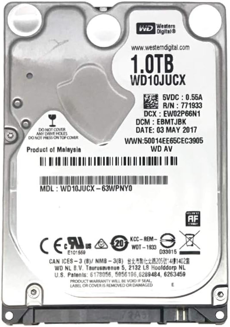 Western Digital 1TB 5400RPM 16MB Cache SATA 6.0Gb/S 2.5Inch Hard Drive (For PS4 Game Console HDD Upgrade/Repair)