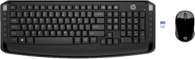 Wireless Keyboard and Mouse Combo, 2.4 Ghz Wireless Connection, 12 Keyboard Shortcuts, Ten Hotkeys, Single USB Nano Receiver, Ultra-Precise Mouse, Ideal for Office Work, Black (2024 Latest Model)