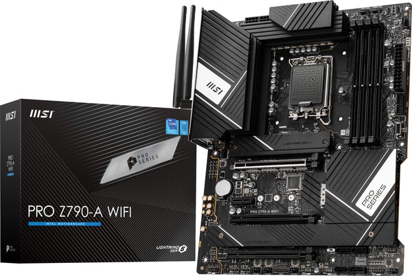 MSI PRO Z790-A WiFi ProSeries Motherboard (Supports 12th/13th Gen Intel Processors, LGA 1700, DDR5, PCIe 5.0, M.2, 2.5Gbps LAN, USB 3.2 Gen2, Wi-Fi 6E, ATX) - PEGASUSS 