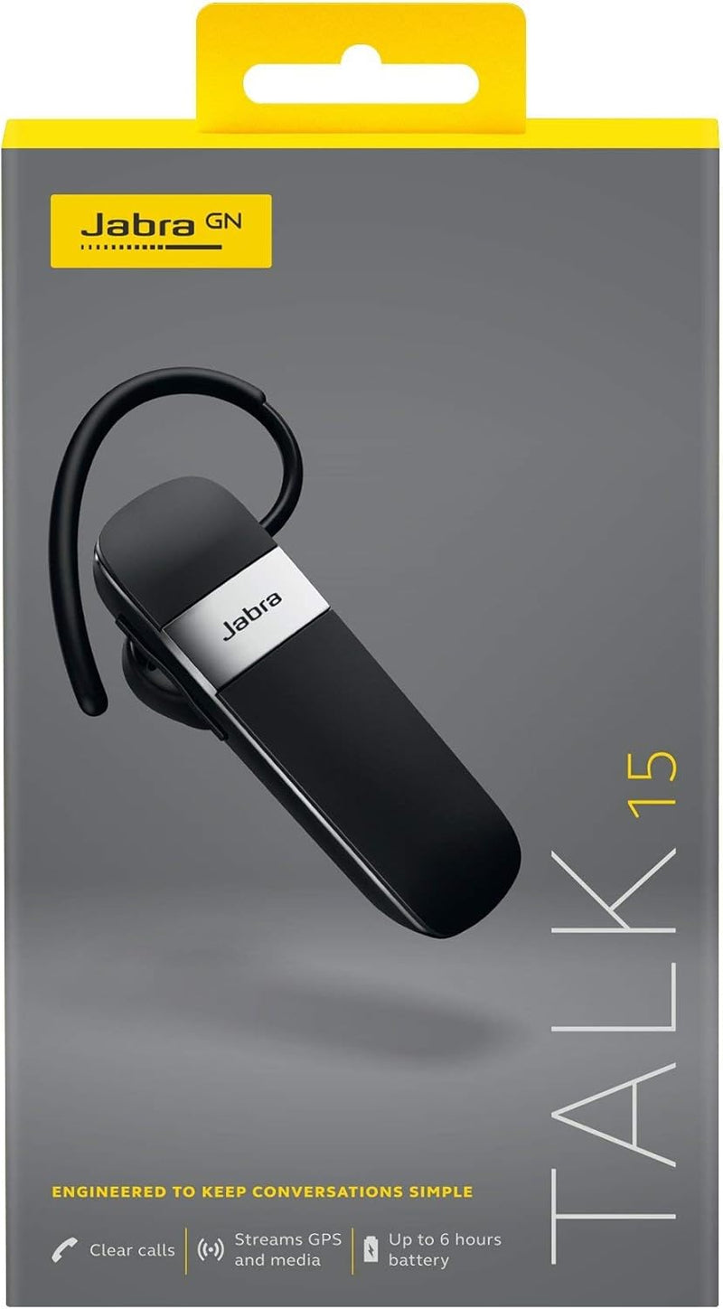 Talk 15 Bluetooth Headset for Hands-Free Calls with Clear Conversations and Ease of Use (Renewed)