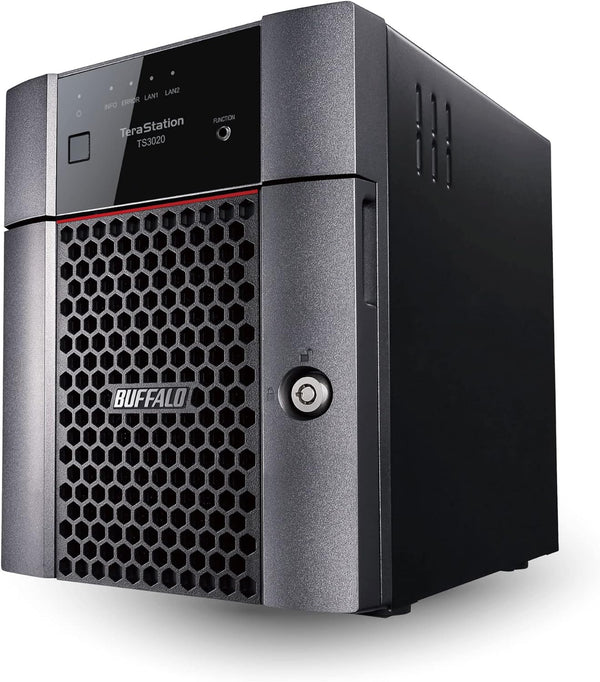 Terastation 3420DN 4-Bay Desktop NAS 32TB (4X8Tb) with HDD NAS Hard Drives Included 2.5GBE / Computer Network Attached Storage / Private Cloud / NAS Storage/ Network Storage / File Server 32 TB (4 X 8TB) Terastation 3420DN Desktop NAS 4 Drive Bays