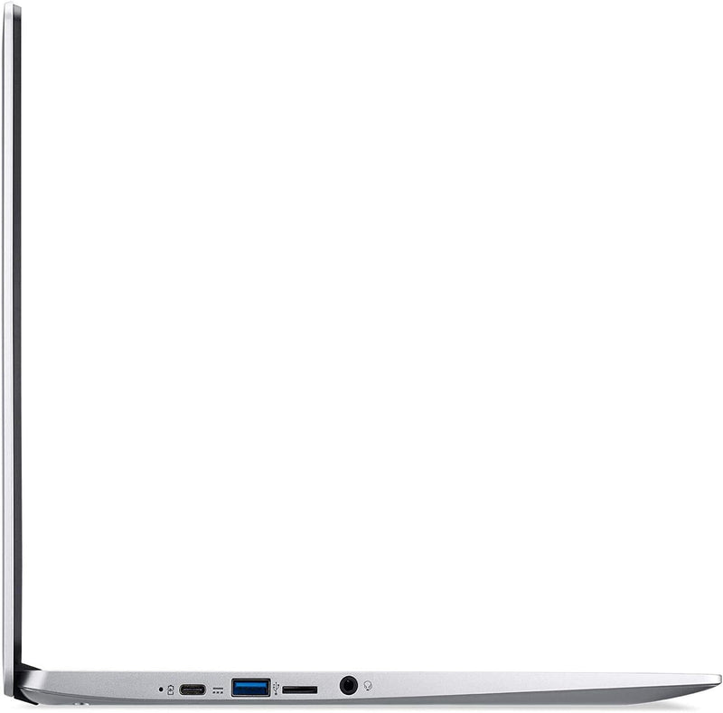 Chromebook 315 15.6" HD Intel N4000 4GB RAM 32GB Emmc Webcam BT Chrome OS + Protective Sleeve, Silver (NX.HKBAA.002)