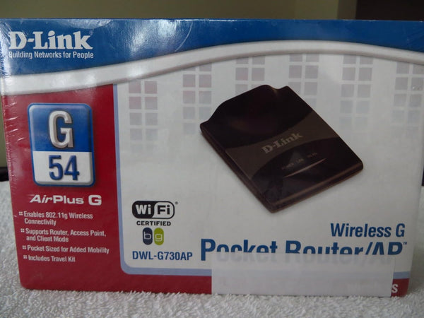 DWL-G730AP Airplus G High Speed 2.4Ghz 802.11G Wireless Pocket Router/Ap