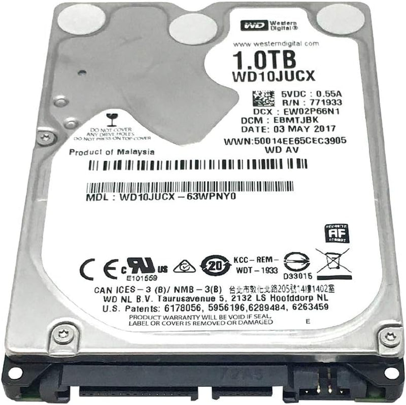 Western Digital 1TB 5400RPM 16MB Cache SATA 6.0Gb/S 2.5Inch Hard Drive (For PS4 Game Console HDD Upgrade/Repair)