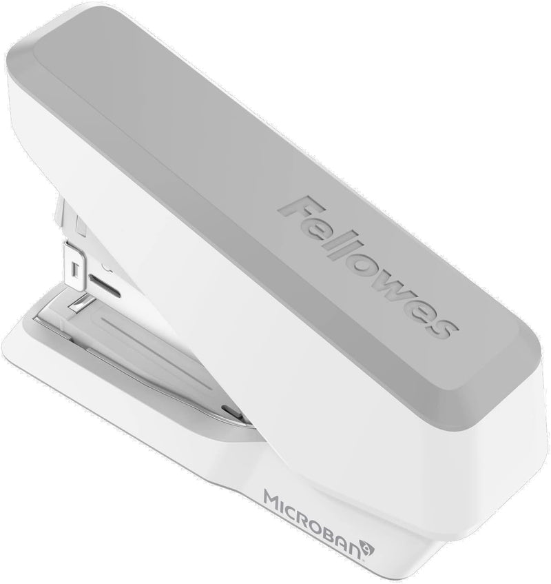 LX860 Easypress Half Strip One Touch Desk Stapler, 40 Sheet Capacity - White