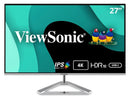ViewSonic VX2776-4K-MHDU 27 Inch 4K UHD IPS Monitor, 65W USB C, HDR10 Content Support, Thin Bezels, HDMI and DisplayPort