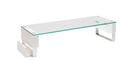 Tripp Lite by Eaton Monitor Riser for Desk - Height Adjustable, Glass Top, USB and Audio Ports