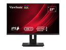 ViewSonic VG2756-4K 27 Inch IPS 4K Docking Monitor with 90W USB C, RJ45, HDMI, Display Port and 40 Degree Tilt Ergonomics for Home and Office