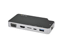 StarTech.com USB C Multiport Adapter, USB-C to 4K HDMI or VGA Video with 100W PD Pass-through, 10Gbps USB Hub/MicroSD/GbE, USB-C Mini Dock