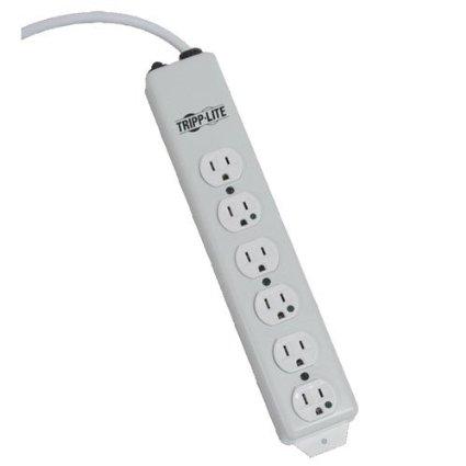 Tripp Lite by Eaton Safe-IT Medical-Grade Power Strip, UL 1363, 6x Hospital-Grade Outlets, Antimicrobial, 6 ft. Cord - PEGASUSS 