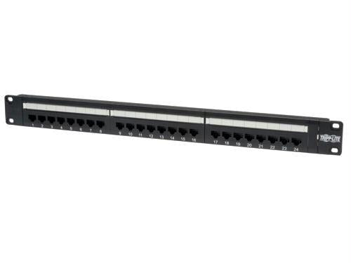 Eaton Tripp Lite Series 24-Port 1U Rack-Mount Cat6/Cat5 110 Patch Panel, 568B, RJ45 Ethernet, TAA - PEGASUSS 