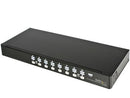 StarTech.com 16 Port 1U Rackmount USB PS/2 KVM Switch with OSD - PEGASUSS 