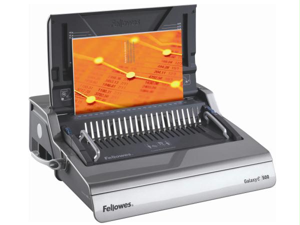 Fellowes Galaxy-E&trade; 500 Electric Comb Binding Machine w/ Starter Kit - PEGASUSS 