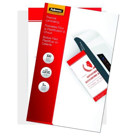 Fellowes Glossy Pouches - Legal, 5 mil, 100 pack - PEGASUSS 