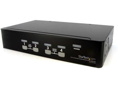 StarTech.com 4 Port 1U Rackmount USB KVM Switch with OSD - PEGASUSS 