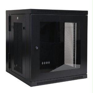 Tripp Lite by Eaton SmartRack 12U Low-Profile Switch-Depth Wall-Mount Small Rack Enclosure, Clear Acrylic Window, Hinged Back - PEGASUSS 