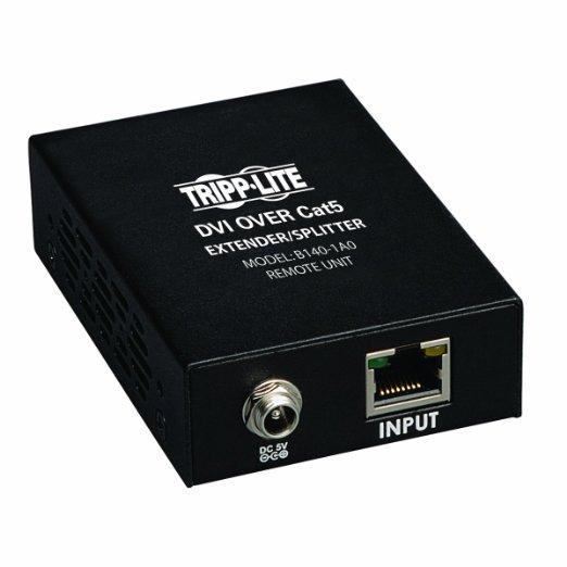 Tripp Lite by Eaton DVI over Cat5/6 Active Extender, Box-Style Remote Receiver for Video, DVI-I Single Link, Up to 200 ft. (60 m), TAA - PEGASUSS 