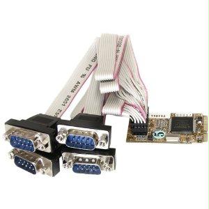 StarTech.com 4 Port RS232 Mini PCI Express Serial Card w/ 16650 - PEGASUSS 