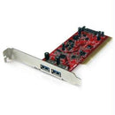 StarTech.com 2 Port PCI SuperSpeed USB 3.0 Adapter Card with SATA Power - 5Gbps - PEGASUSS 