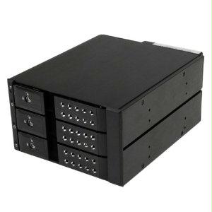 StarTech.com 3 Bay Aluminum Trayless Hot Swap Mobile Rack Backplane for 3.5in SAS II/SATA III - 6 Gbps HDD - PEGASUSS 