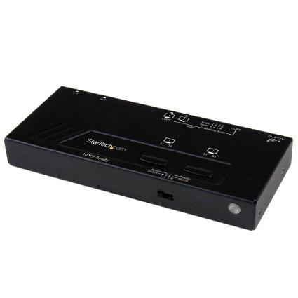 StarTech.com 2X2 HDMI Matrix Switch w/ Automatic and Priority Switching &acirc;&euro;" 1080p - PEGASUSS 