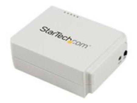 StarTech.com 1 Port USB Wireless N Network Print Server with 10/100 Mbps Ethernet Port - 802.11 b/g/n - PEGASUSS 