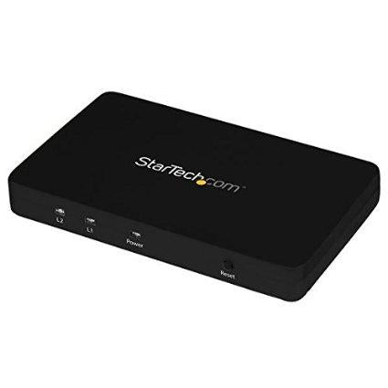 StarTech.com HDMI Splitter 1 In 2 Out - 4k 30Hz - 2 Port - Aluminum - HDMI Multi Port - HDMI Audio Splitter - PEGASUSS 