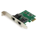 StarTech.com Dual Port Gigabit PCI Express Server Network Adapter Card - PCIe NIC - PEGASUSS 