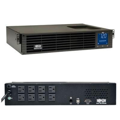 Tripp Lite by Eaton SmartPro 120V 1.5kVA 1kW Line-Interactive Sine Wave UPS, 2U Rack/Tower, LCD, USB, DB9, 8 Outlets - PEGASUSS 