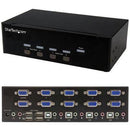 StarTech.com 4-port KVM Switch with Dual VGA and 2-port USB Hub - USB 2.0 - PEGASUSS 