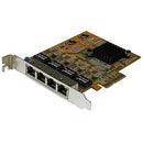 StarTech.com 4-Port PCI Express Gigabit Network Adapter Card - Quad-Port PCIe Gigabit NIC - PEGASUSS 