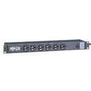 Tripp Lite by Eaton 1U Rack-Mount Power Strip, 120V, 15A, 5-15P, 12 Outlets (6 Front-Facing, 6-Rear-Facing), 15 ft. (4.57 m) Cord - PEGASUSS 
