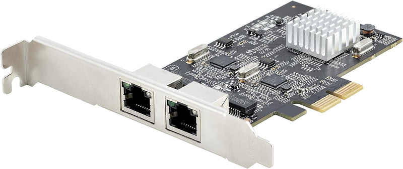 2-Port 2.5Gbps NBASE-T Pcie Network Card, Intel I225-V, Dual-Port Computer Network Card, Multi-Gigabit NIC, PCI Express Server LAN Card, Desktop Ethernet Interface (PR22GI-NETWORK-CARD) 2 Port 2.5G