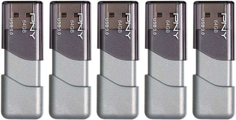 64GB Turbo Attach 3 USB 3.0 Flash Drive 5-Pack 64GB 5-Pack