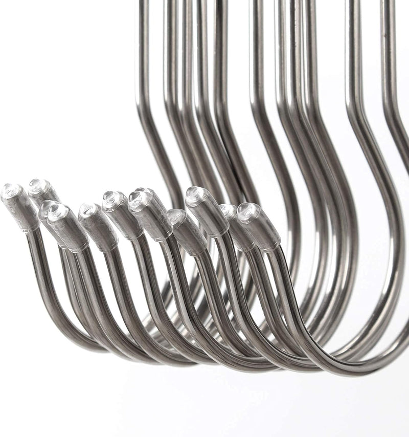 12 Pack Extra Long Shower Curtain S Hooks Stainless Steel Large Size S Shape Long Hooks 16 Inch