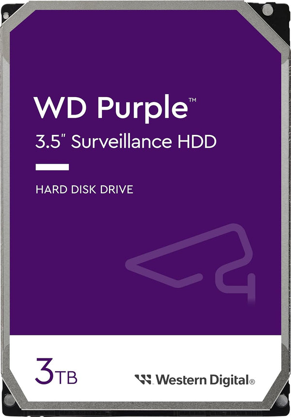 3TB WD Purple Surveillance Internal Hard Drive HDD - SATA 6 Gb/S, 64 MB Cache, 3.5" - WD30PURZ 3TB 64 MB Cache