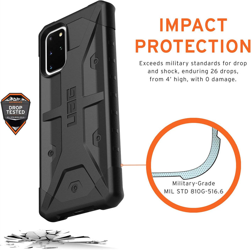 Pathfinder UAG-GLXS20PLS-BK Shockproof Case for Galaxy S20+, Black