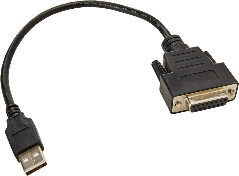 8-Inch USB Joystick Adapter for Sidewinder, DB15 (F) to USB (M) (F3U200-08)