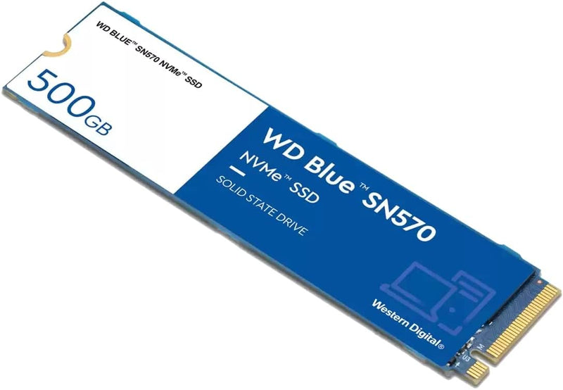 500GB WD Blue SN570 Nvme Internal Solid State Drive SSD - Gen3 X4 Pcie 8Gb/S, M.2 2280, up to 3,500 Mb/S - WDS500G3B0C 500GB SN570 - up to 3,500 Mb/S