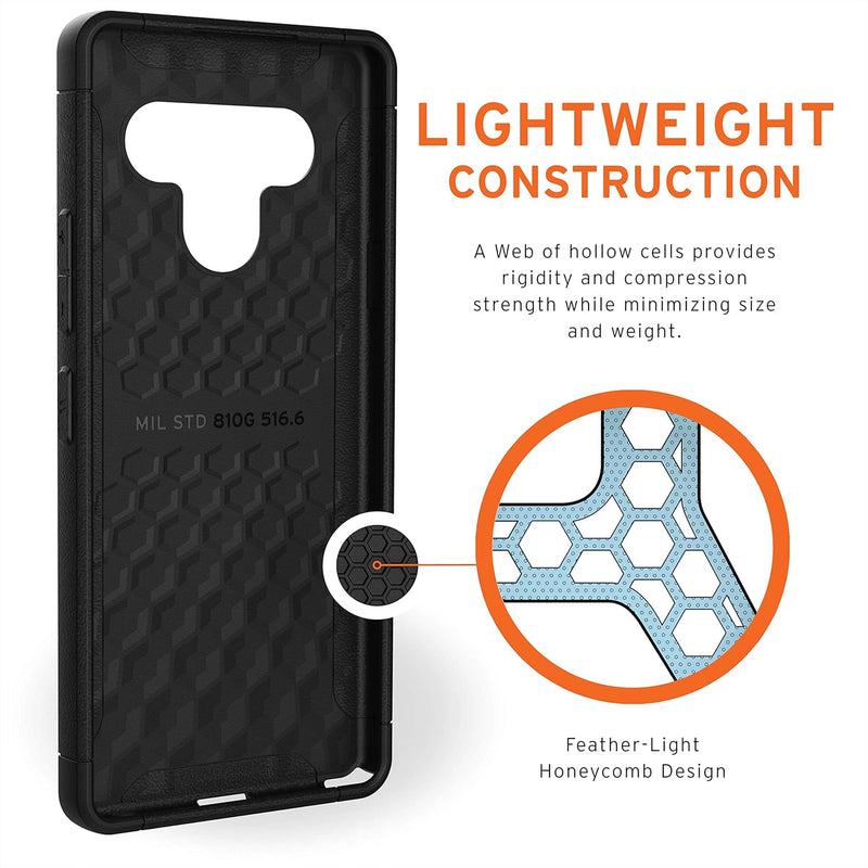 UAG Designed for LG Stylo 6 Case Scout [Black] Rugged Shockproof Military Drop Tested Protective Cover