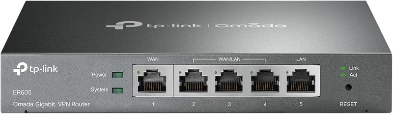 Multi-Wan Wired VPN Router | up to 4 Gigabit WAN Ports | SPI Firewall SMB Router | Omada SDN Integrated | Load Balance | Lightening Protection | Limited Lifetime Protection (TL-R605) (Renewed)