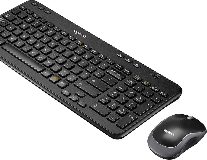 Wireless Combo MK360 – Includes Keyboard with 12 Programmable Keys and Wireless Mouse, Compact Package Perfect for Travel, 3-Year Battery Life (Renewed)