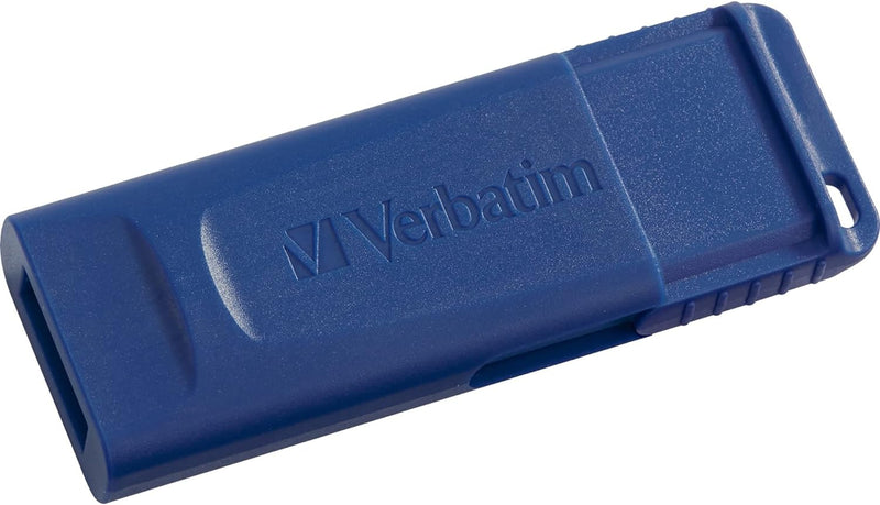 8GB USB 2.0 Flash Drive - Cap-Less & Universally Compatible - Blue - 97088 8 GB Standard Packaging