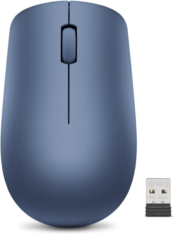 530 Wireless Mouse with Battery, 2.4Ghz Nano USB, 1200 DPI Optical Sensor, Ergonomic for Left or Right Hand, Lightweight, GY50Z18986, Abyss Blue