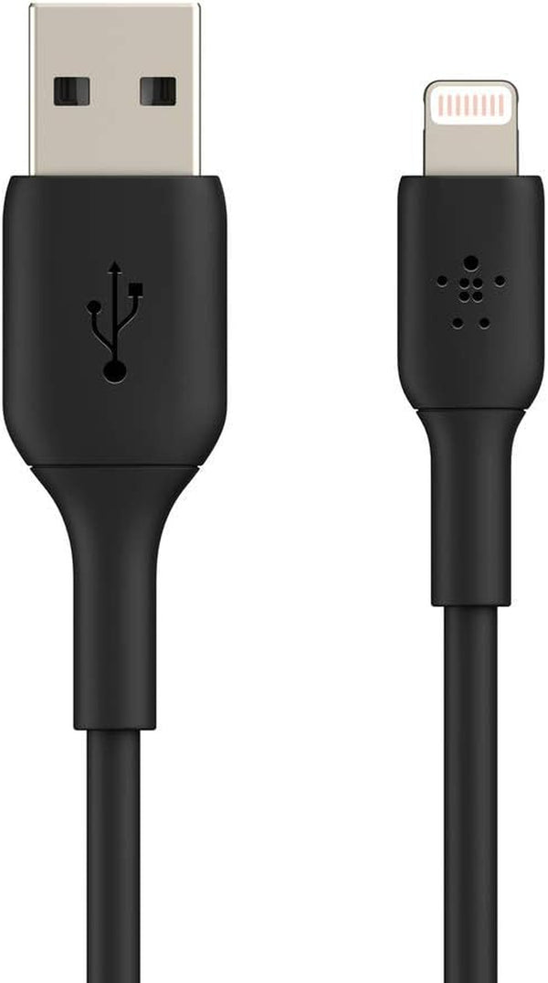 Boostcharge Lightning Cable - 6.6Ft/2M - Mfi Certified Apple Iphone Charger USB to Lightning Cable - Iphone Cable - Iphone Charger Cord - Apple Charger - USB Phone Charger - Black