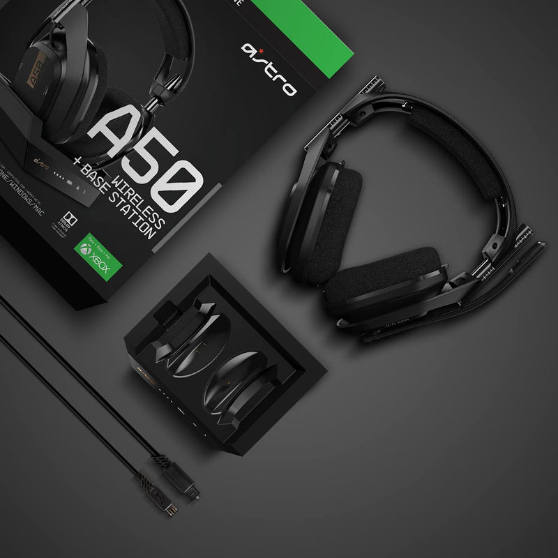 A50 Wireless Headset + Base Station Gen 4 - Compatible with Xbox Series X|S, Xbox One, PC, Mac - Black/Gold