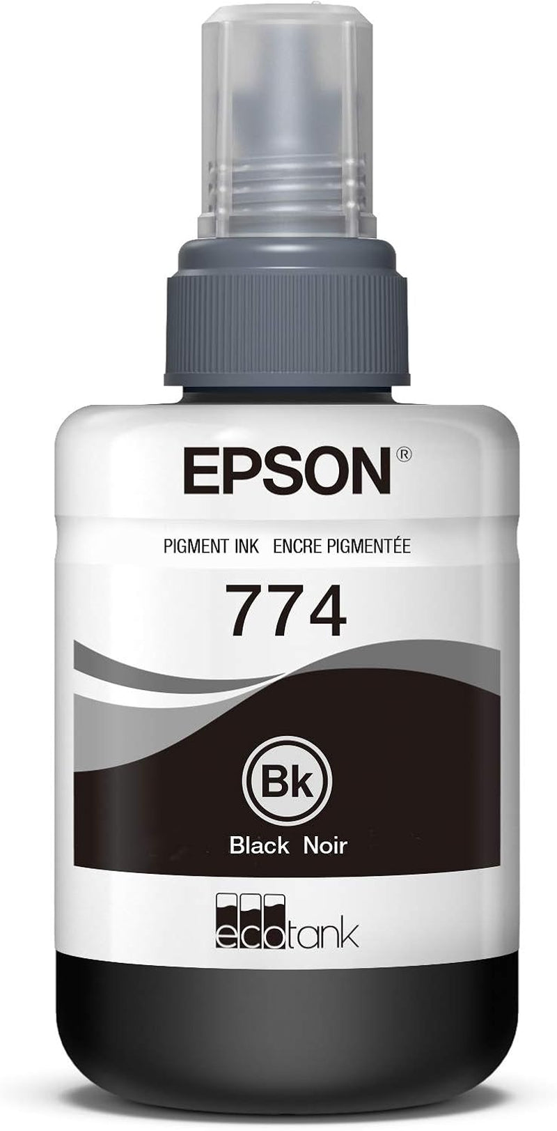 774 Ecotank Ink Ultra-High Capacity Bottle Black (T774120-S) Works with Ecotank ET-4550, ET-3600, ET-16500