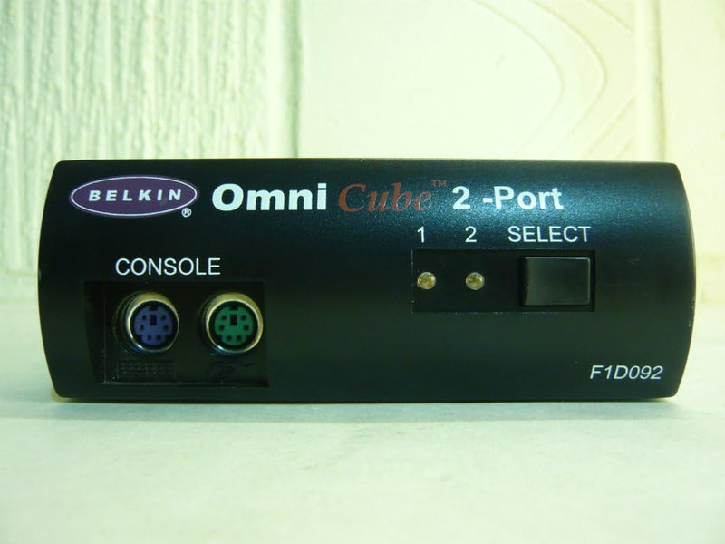 Omnicube Mon/Kybrd/Mouse KVM 2 Port Switch for VGA and PS2